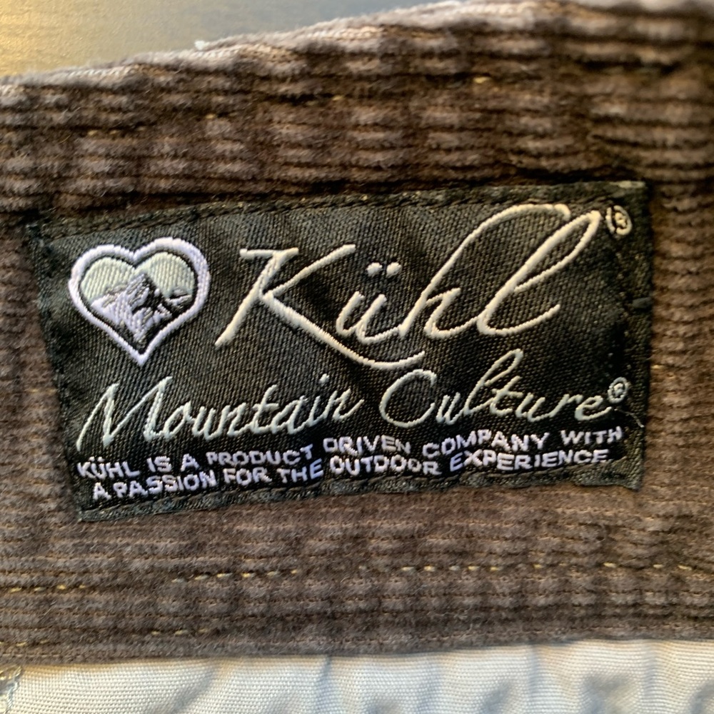 Kühl Mountain Culture Brown/Gray Corduroy Y2K Mini Skirt size 12 EUC - Picture 8 of 8